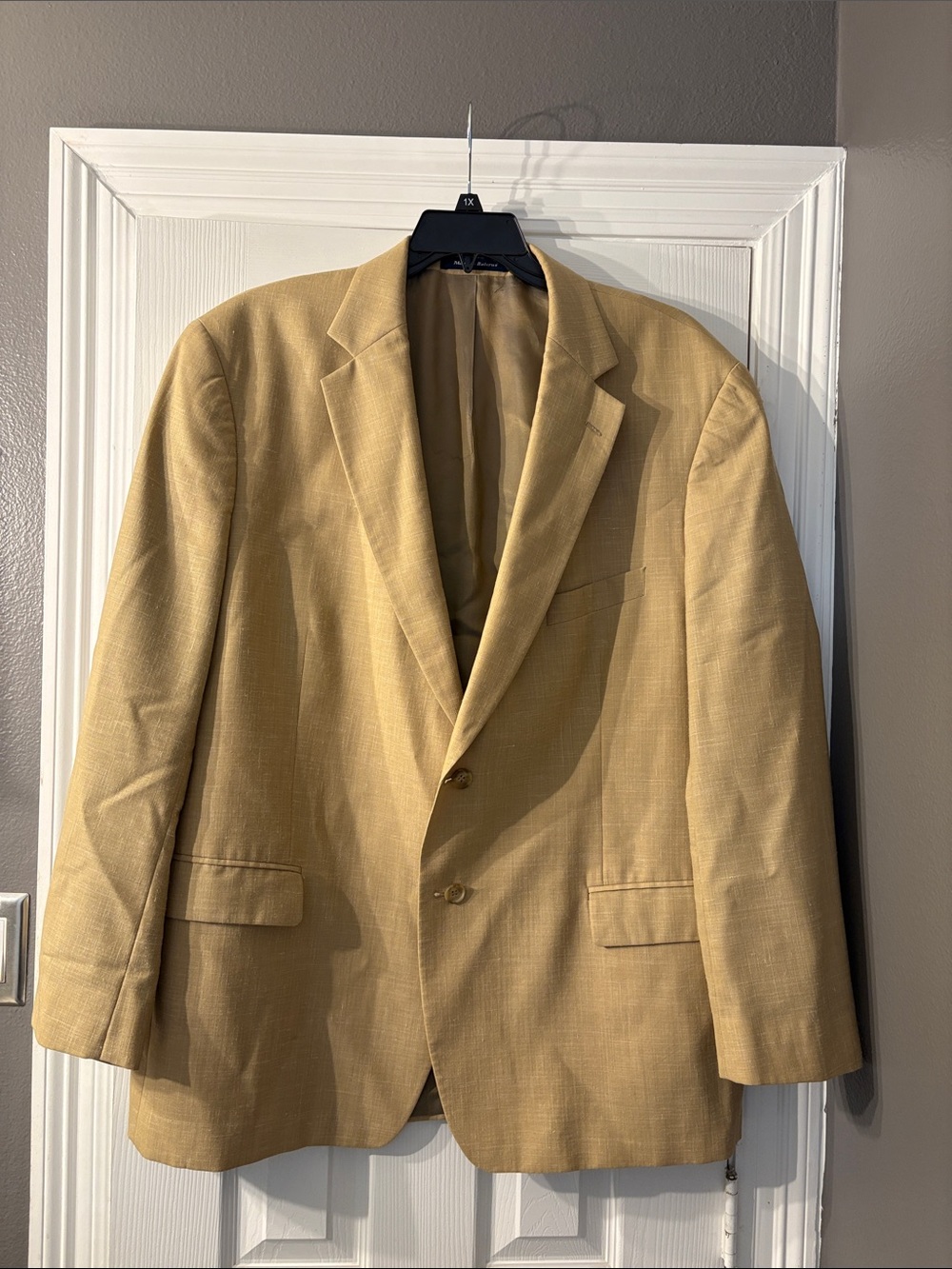 Alan Flusser Bermuda Breeze Wool Linen Silk Blend Jacket/Blazer 48R